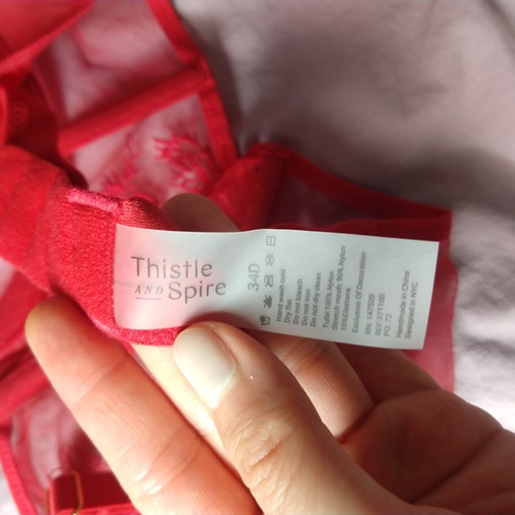 Thistle and Spire Verona Bodice & Thong - Dahlia - Picture 5 of 5